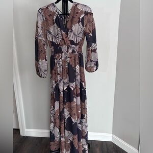 Elegant Floral Maxi Dress